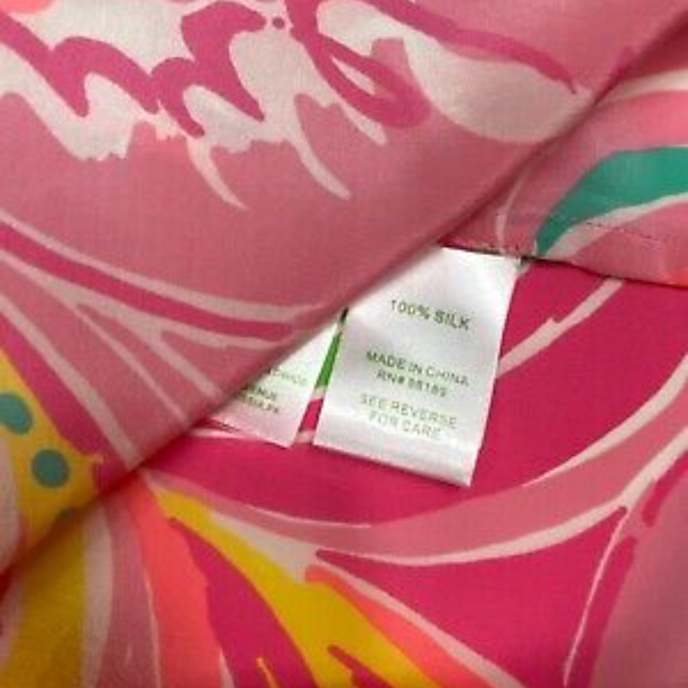 Lilly Pulitzer Dusk Silk Tank All Nighter xs NWT $108R - Picture 6 of 7